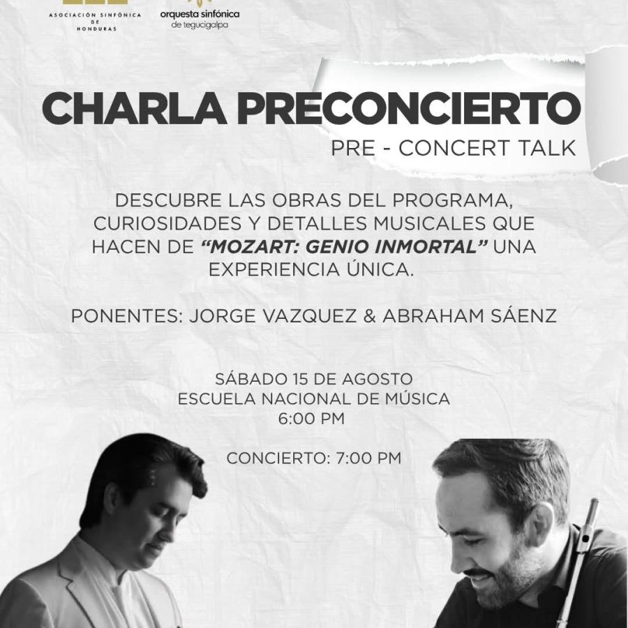 Charla Preconcierto “Mozart: Genio Inmortal” una experiencia única