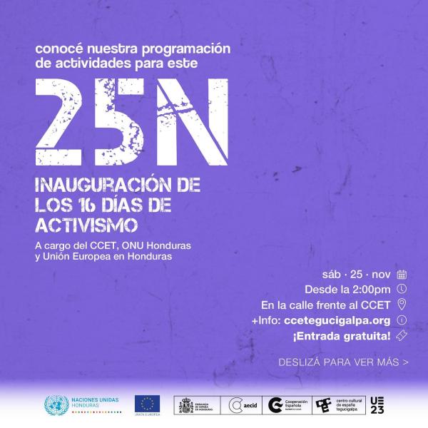 25N inauguración de los 16 Días de Activismo 