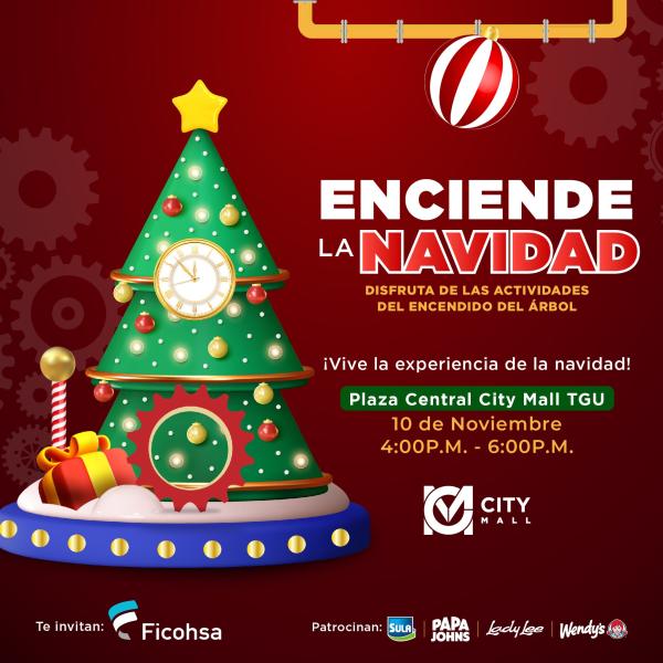 City Mall TGU: Encendida del árbol de Navidad