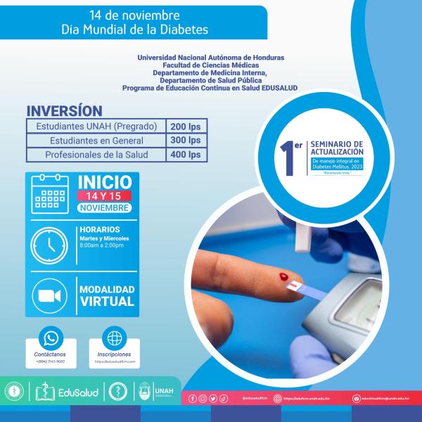 1er Seminario de Actualización de manejo integral de Diabetes Mellitus 2023
