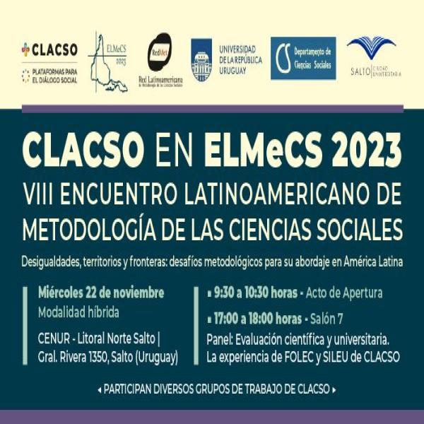 VIII Encuentro Latinoamericano de Metodología de las Ciencias Sociales 