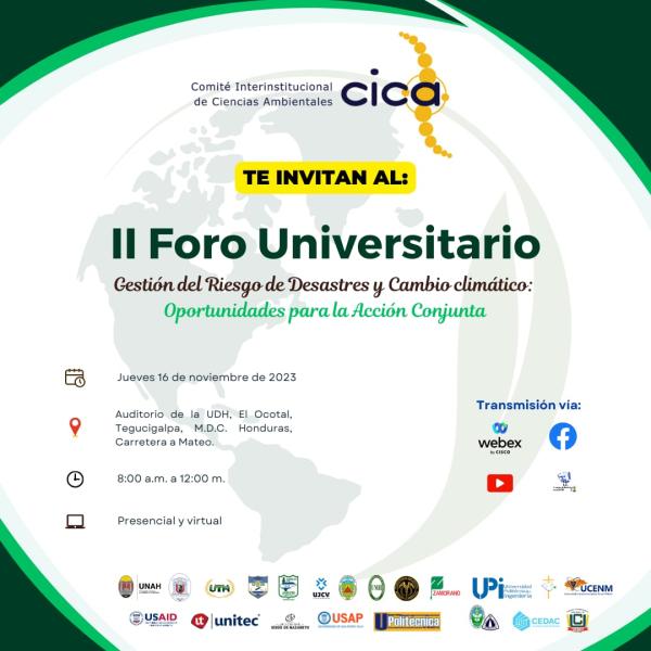  II Foro Universitario “Gestión del Riesgo de Desastres y Cambio Climático: Oportunidades para la Acción Conjunta”