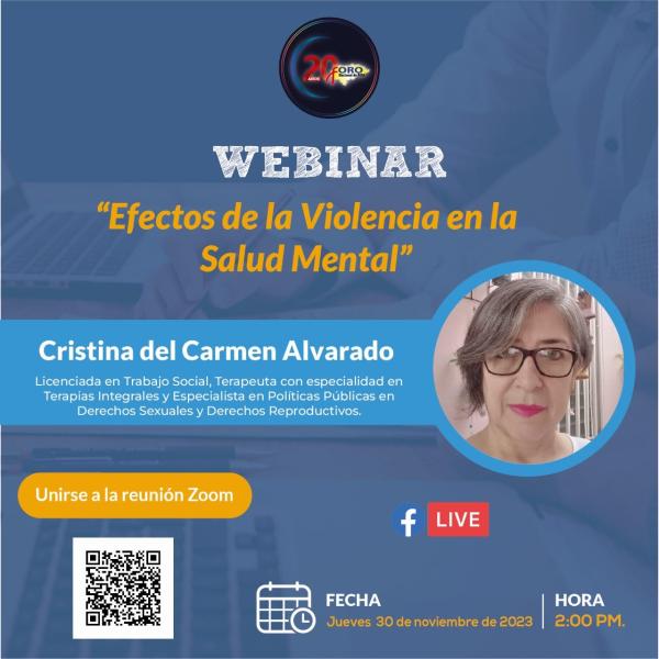 Webinar: "Efectos de la Violencia en la Salud Mental" 