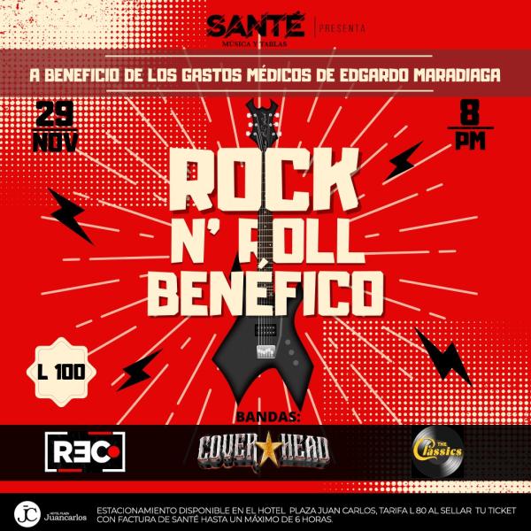 Miércoles de rock n' roll benéfico para apoyar a Edgardo Maradiaga 