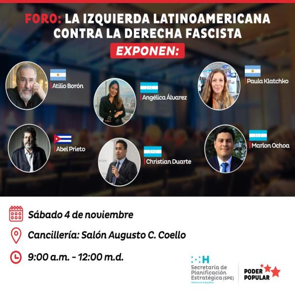 Foro: La izquierda Latinoamericana contra la derecha fascista 