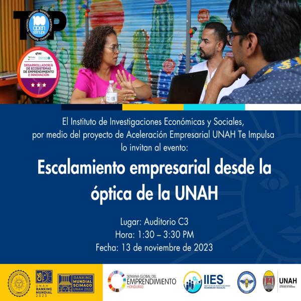 Evento: Escalamiento empresarial desde la óptica de la UNAH 