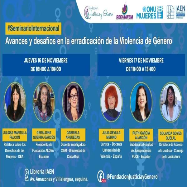 Seminario Internacional: Avances y desafíos en la erradicación de la violencia de género