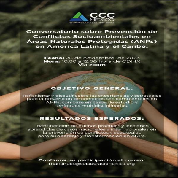 Conversatorio “Prevención y transformación de conflictos socioambientales 