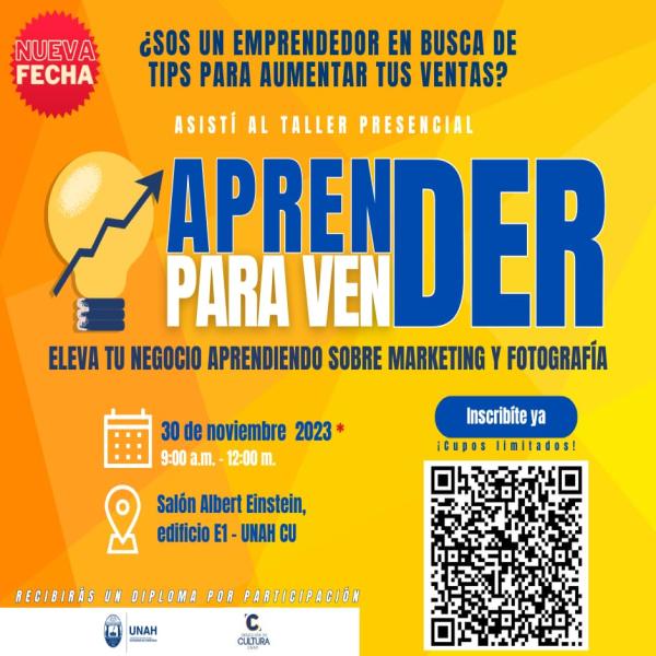 Taller presencial. Aprender para vender – Marketing y fotografía 