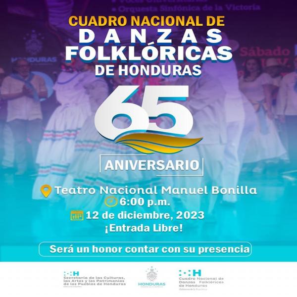 Cuadro Nacional de Danzas Folklóricas de Honduras celebrar su 65 Aniversario