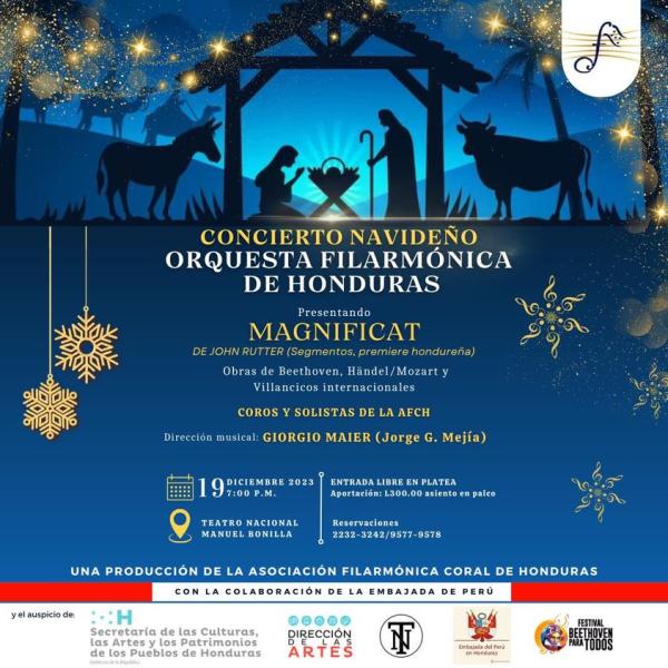 La Asociación Filarmónica Coral de Honduras se honra en presentar sus tradicionales “Conciertos Navideños”