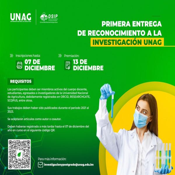 Reconocimientos a los investigadores destacados UNAG-2023