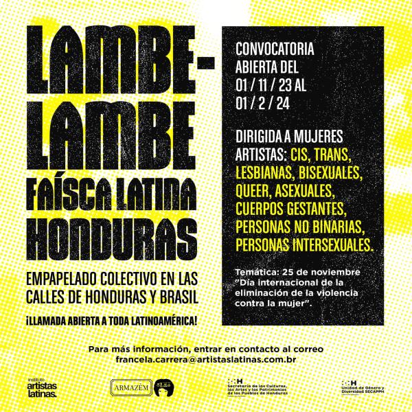 Inscripciones para la Edición Honduras del proyecto LAMBE -LAMBE Faísca Latina 