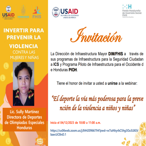 Webinar: El deporte la vía más poderosa para la prevención de la violencia a niños y niñas