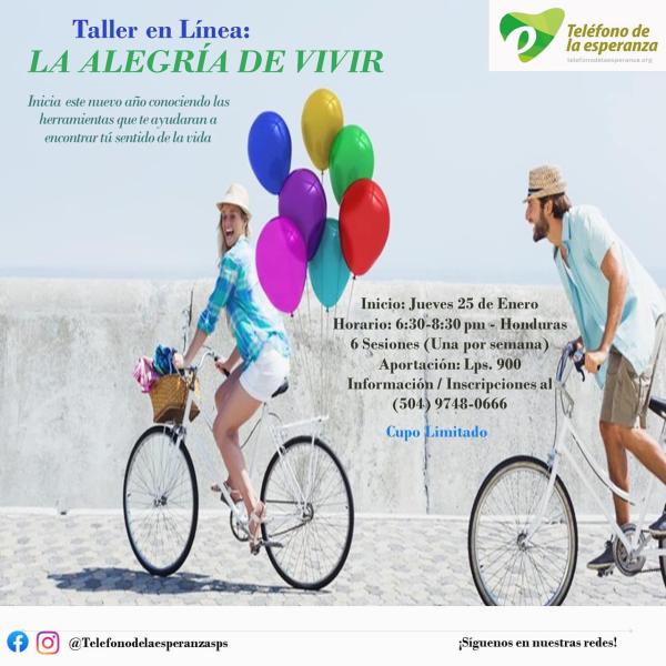 Taller en Línea: La Alegría de Vivir 
