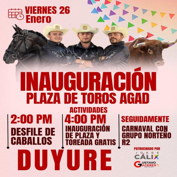 Inauguración Plaza de Toros AGAD 