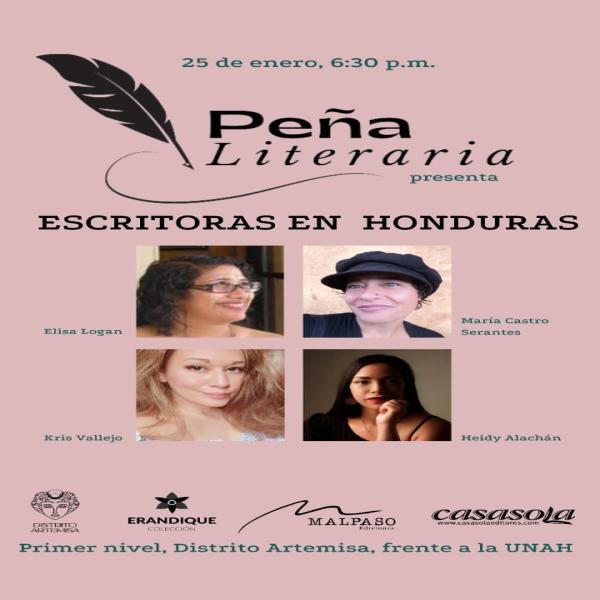 Peña Literaria presenta Escritoras en Honduras 