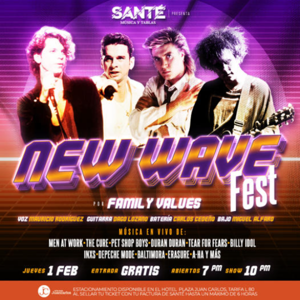Disfrutemos los sonidos del New Wave Ochentero en La Sante  