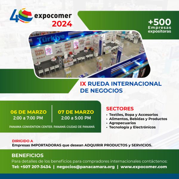 IX Rueda Internacional de Negocios de Expocomer 2024