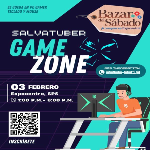 Salvatuber Game Zone en el Bazar del Sábado – SPS