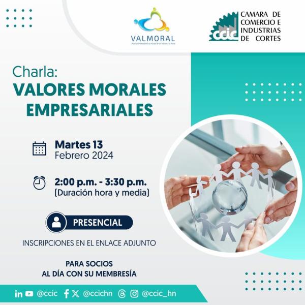 Charla sobre los valores morales empresariales