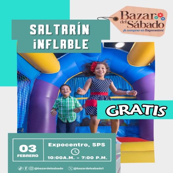 Saltarín Inflable en el Bazar del Sábado – SPS 