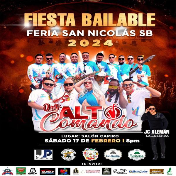 Feria San Nicolás 2024: fiesta bailable con la orquesta Alto Comando