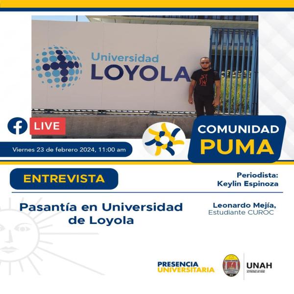 FB Live Comunidad Puma: Pasantía en Universidad de Loyola 