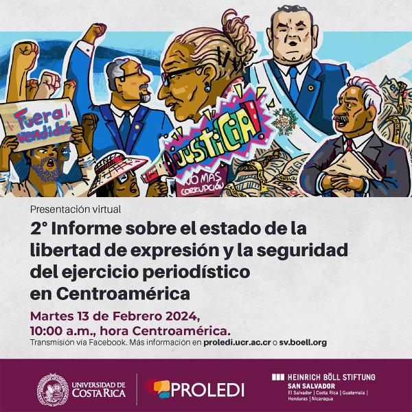 Presentación virtual del segundo informe sobre el estado de la libertad de expresión y la seguridad del ejercicio periodístico en Centroamérica