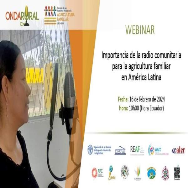Webinar: Importancia de la radio comunitaria para la agricultura familiar en América Latina