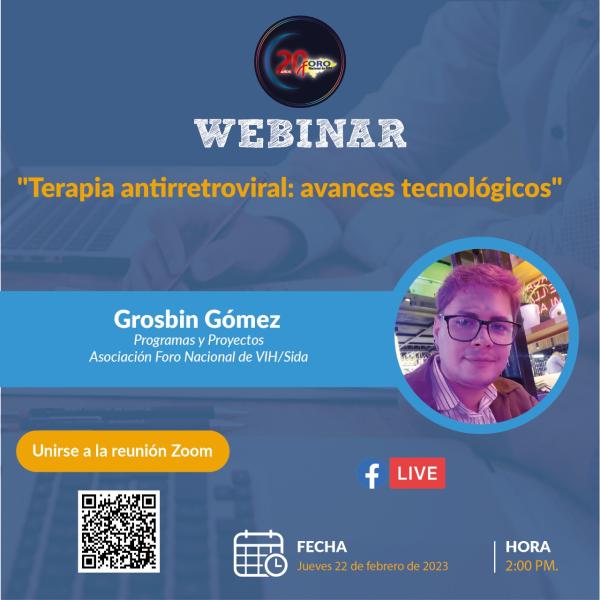Webinar: "Terapia antirretroviral: avances tecnológicos"