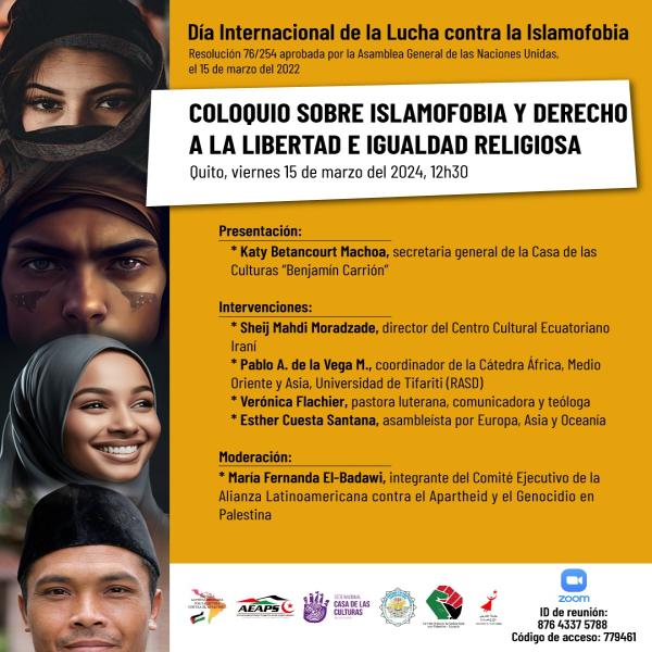 Coloquio sobre islamofobia y derecho a la libertad e igualdad religiosa 