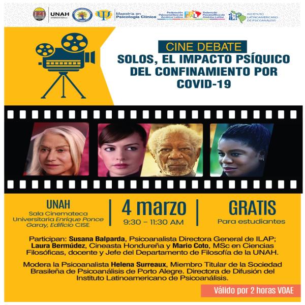 Cine Debate:  "Solos, el impacto psíquico del confinamiento por COVID-19"