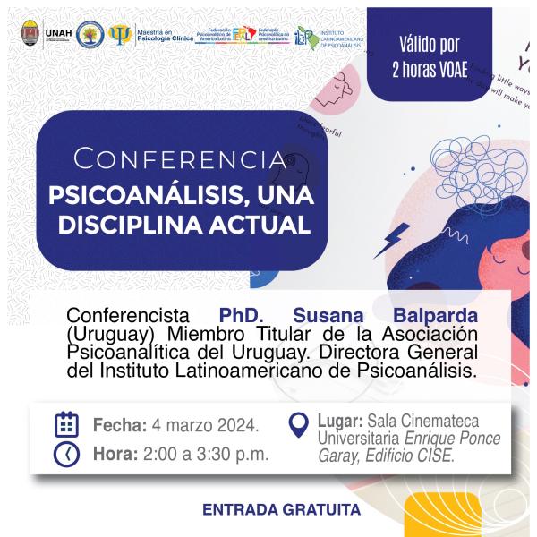 Conferencia "Psicoanálisis, una disciplina actual"