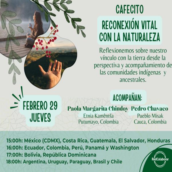  Un cafecito para que conectes con el medio ambiente
