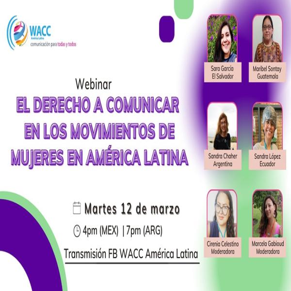 Webinar: El derecho a comunicar en los movimientos de mujeres en América Latina