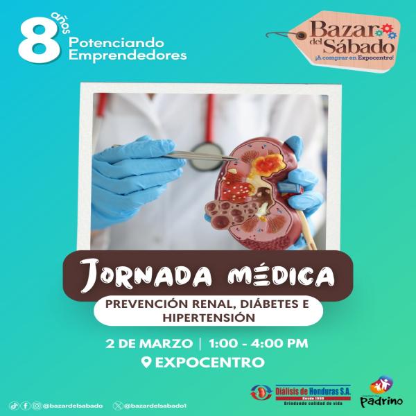Jornada médica de prevención renal en el Bazar del Sábado SPS