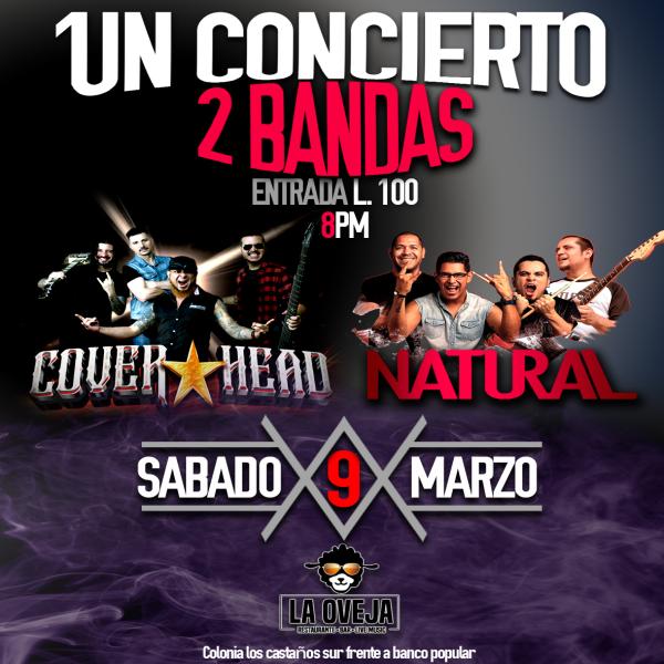 Un concierto, dos bandas: Cover Head y Natural 