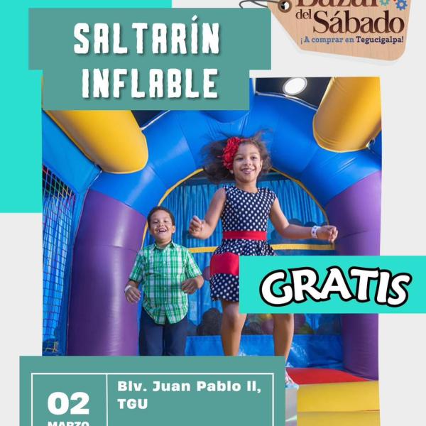 Saltarín Inflable en el Bazar del Sábado TGU
