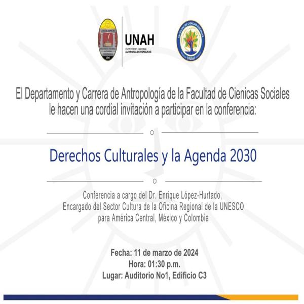 Conferencia “Derechos Culturales y la Agenda 2030”