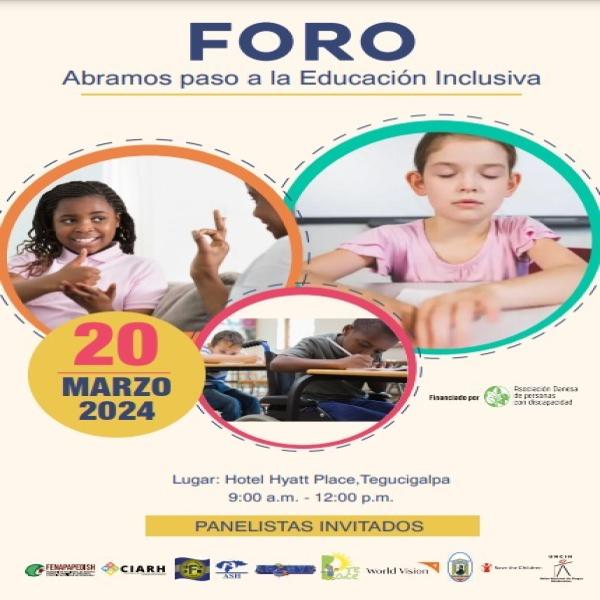 Foro: Abramos paso a la Educación Inclusiva 
