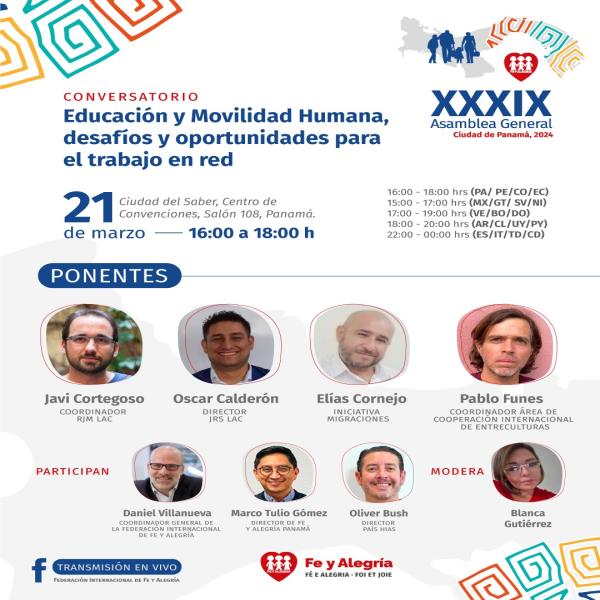 Conversatorio sobre Educación y Movilidad Humana: desafíos y oportunidades para el trabajo en red