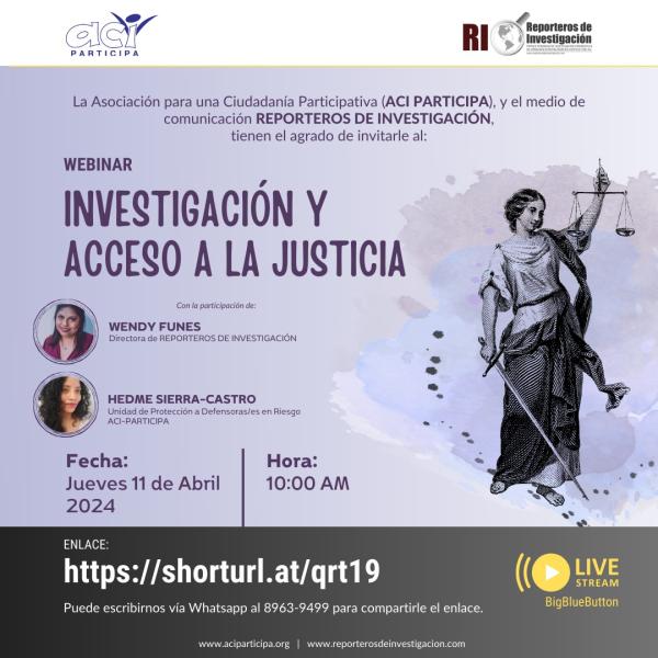 Webinar: Investigación y Acceso a la Justicia 