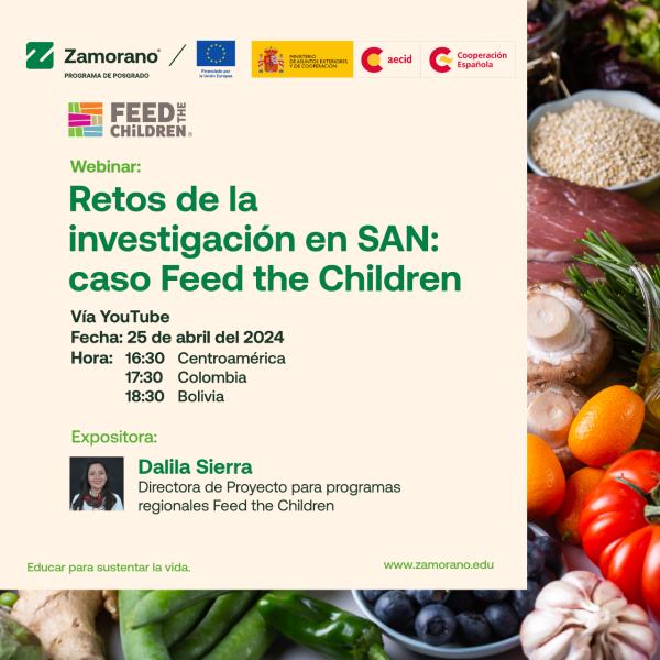 Webinar sobre los retos de la investigación en SAN con el caso Feed The Children 