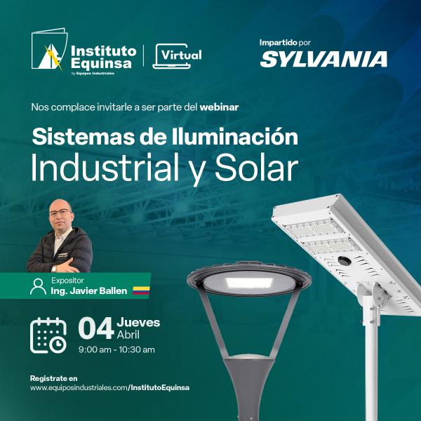  Webinar – Sistemas de iluminación Industrial y Solar