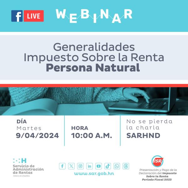Webinar: "Generalidades de Impuestos sobre la Renta para Persona Natural"