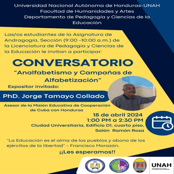 Conversatorio titulado “Alfabetismo y Campañas de Alfabetización”