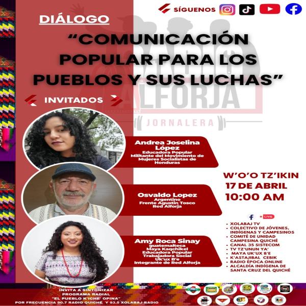Diálogo: Comunicación popular para los pueblos y sus luchas
