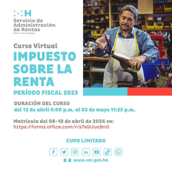  Curso Virtual Gratuito "Impuesto Sobre la Renta, periodo fiscal 2023"
