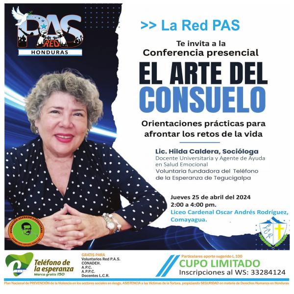 Conferencia presencial: El Arte del Consuelo 